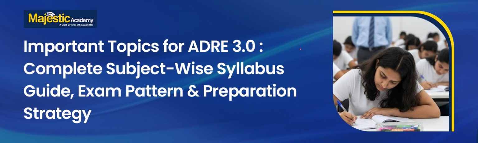 Important Topics for ADRE 3.0