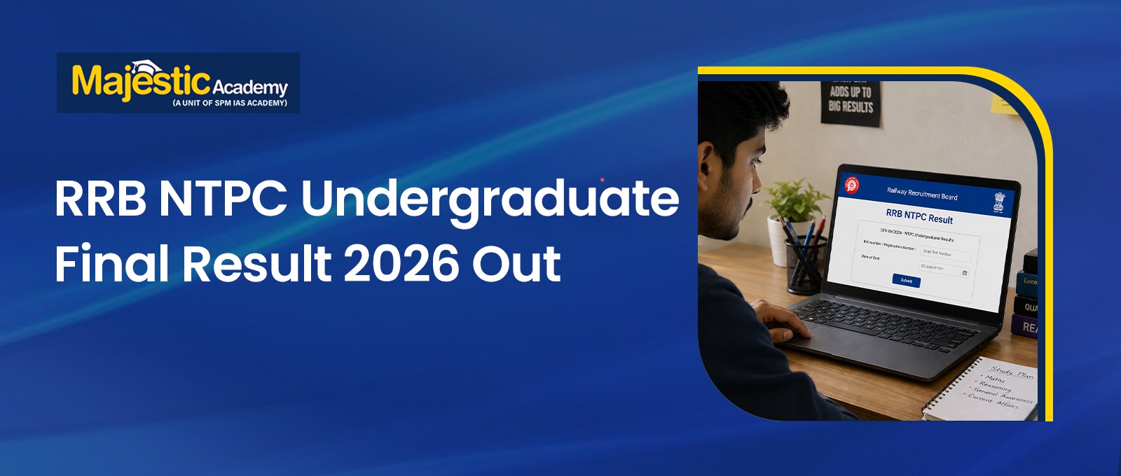 RRB NTPC Undergraduate Result 2026 Final Merit List