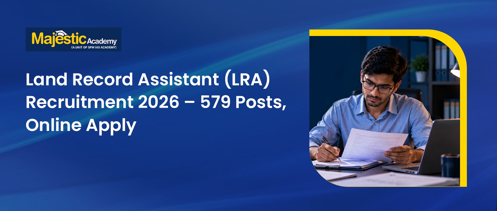 Land Record Assistant Recruitment 2026 579 Posts Apply