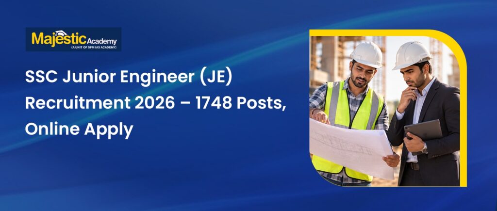 SSC Junior Engineer Recruitment 2026 1748 Posts