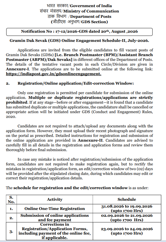 India Post recruitment