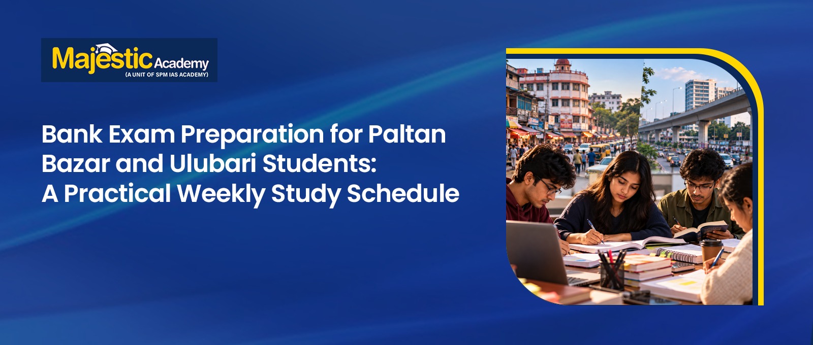 Weekly Study Schedule for Bank Exam Preparation in Assam
